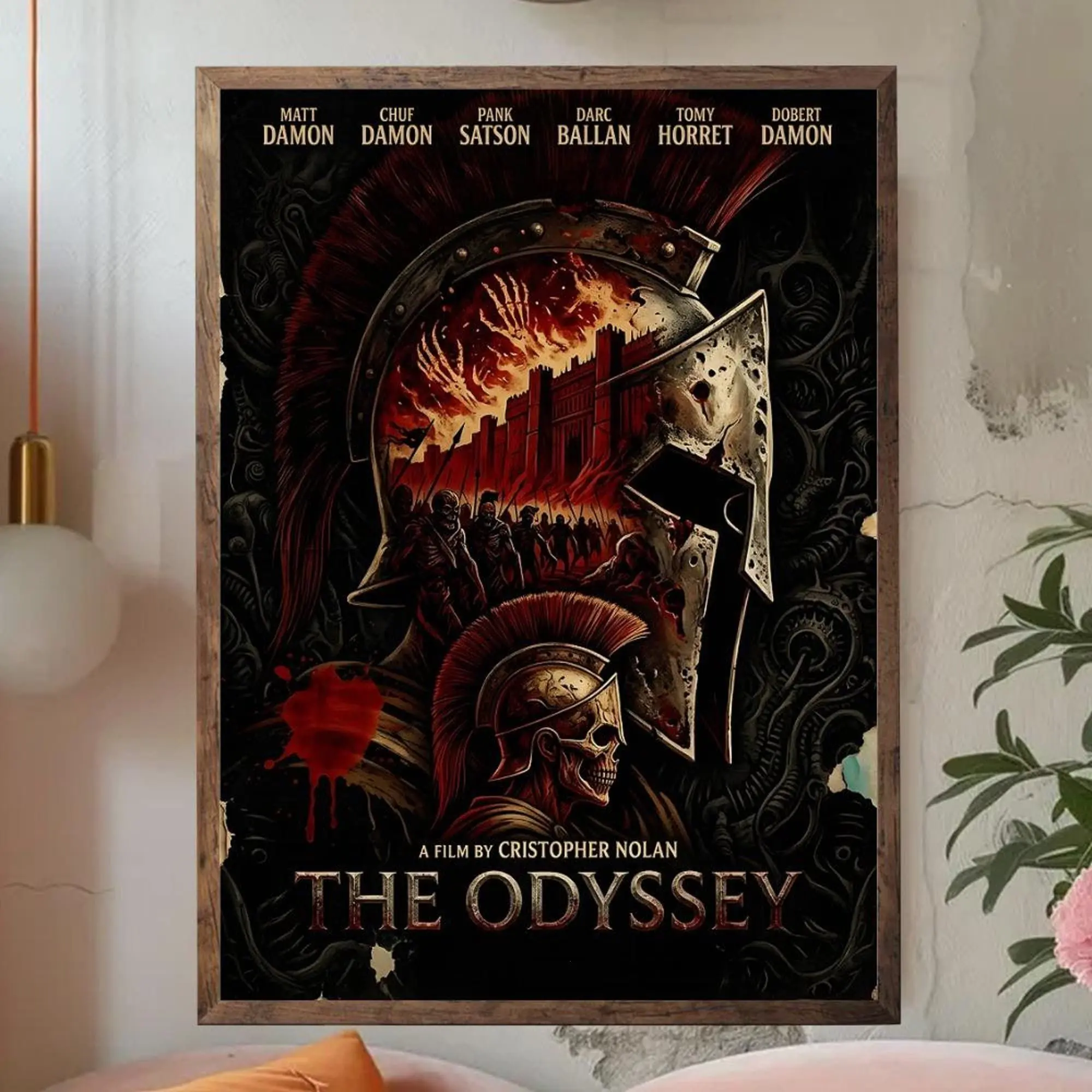 The Odyssey Movie Poster, Dark Epic Film Wall Art Print( Unframed - Print Only )