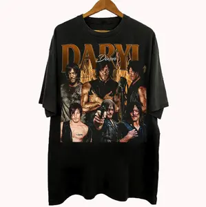 Vintage 90s Bootleg Style Daryl Dixon T-Shirt - Walking Dead Movie Shirt, Unisex Vintage Graphic Tees Y2k Womenswear Top