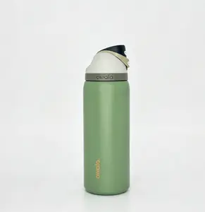 Owala 32oz Sage Green FreeSip Insulated Bottle, Leak-Proof Stainless Steel Drinkware Flask, Travel Cup for Cold Drinks (24H Retention), Flasks Drinkware Flasks Bottled Portable sling