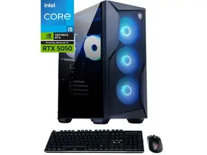MSI Codex R2 Gaming Desktop PC, Intel Core i5-14400F, GeForce RTX 5050 8GB GDDR7, 16GB DDR5, 1TB NVMe SSD, Wi-Fi 6E, Bluetooth 5.3, Windows 11 Home