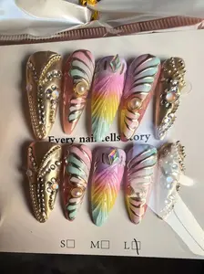 Handmade 3D Nail Art Kit, Manicure Accessory for Nail Care & Beauty