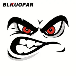 Car Angry Face Sticker, Bumper Sticker, Car Decorative Sticker, Creative Car Window Logo Sticker, Waterproof Car Decal, Car Exterior Decoration Accessories for Car, Motorcycle, Surfboard