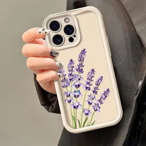 Phone Case - Luxury Phone Case Featuring a Lavender Blossoms Design, Suitable for Iphone 17, 16, 15, 14, 13, 12, 11 Pro Max, Mini, XR, XS, X, 7, And 8 Plus, Crafted for Drop Protection with a Soft TPU Back