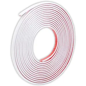 White Self Adhesive  Wall Edging Strip Peel and Stick Trim Seam Wall Sticker Decor Tape Decorative for Ceiling/Corner/Mirror/Furniture/Door/Wardrobe/ and Auto Decor (0.8CM*5M/0.31IN*16.4FT)