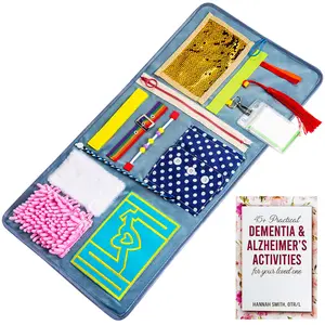 Fidget Blanket for Adults with Dementia & Alzheimer's, sensory activities for dementia patients