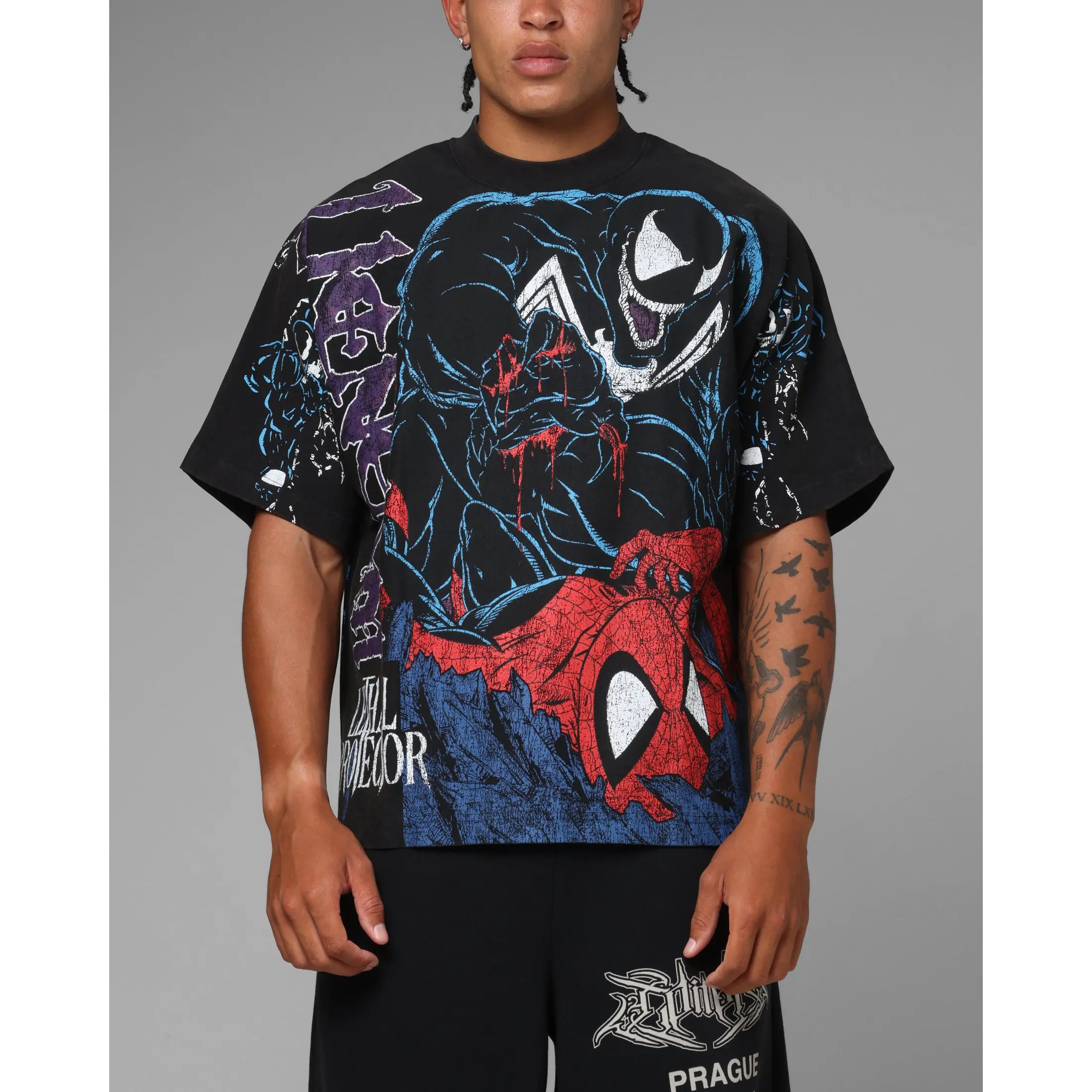 Loiter Marvel Venom Boxy T-Shirt Black Loiter Marvel Venom Boxy T-Shirt Black
