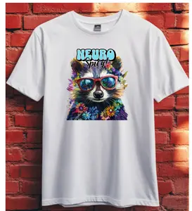 Honoring Inclusion NeuroSpicy Racoon Unisex Relaxed Fit T-Shirt - Cute Design for Women - Top, Womenswear