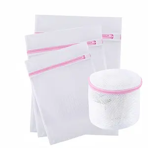 4Pcs Durable Honeycomb Mesh Laundry Bags for Delicates 12 x 16 Inches,laundry bags mesh wash bags,mesh bag (3 Medium+1 Bra Bag)