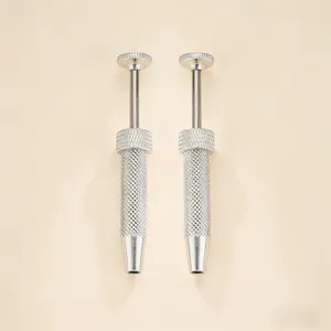 Oufer 2PCS Upgrade Version Push-in Syringe Style Quad Prong Bead Ball Holder Grabber 316L Stainless Steel