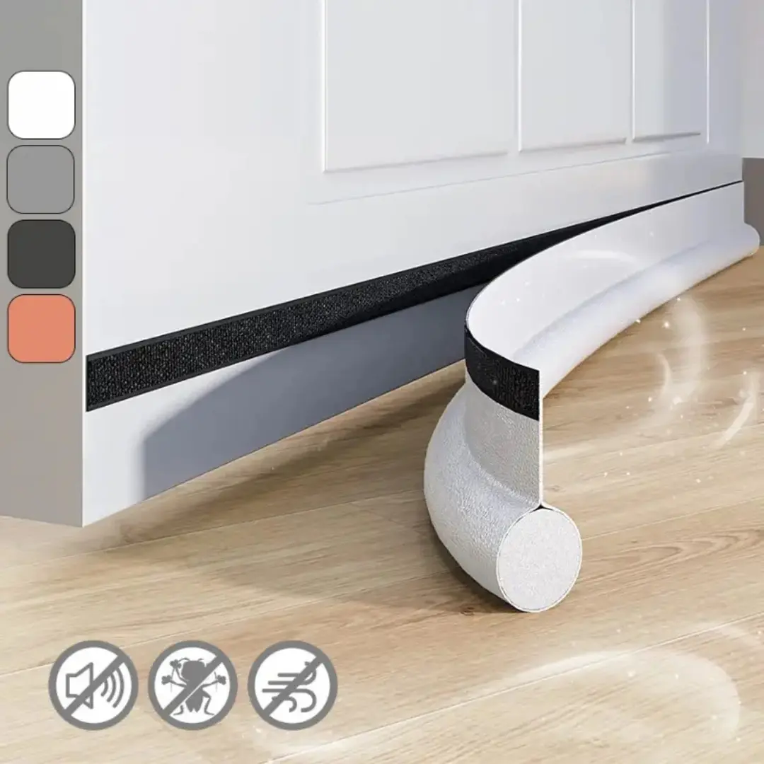Self-Adhesive Door Bottom Seal Strip, Under Door Seal, Durable Noise Insulation Dustproof Insect Proof, Adjustable Waterproof Windproof Foam Sealing Strips, Draft Stopper