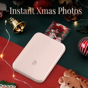 MT53 Mini Bluetooth Photo Printer, Smartphone Photo Printer, Portable Wireless 2x3 Inch Sticker Printer, Instant Color Photos, Compatible with iPhone & Android – Perfect Gift Ideal