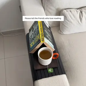 New Wooden Triangle Bookshelf Portable Multifunctional Cup Mat Phone Holder Bedroom Reading Lazy Helper Storage Rack