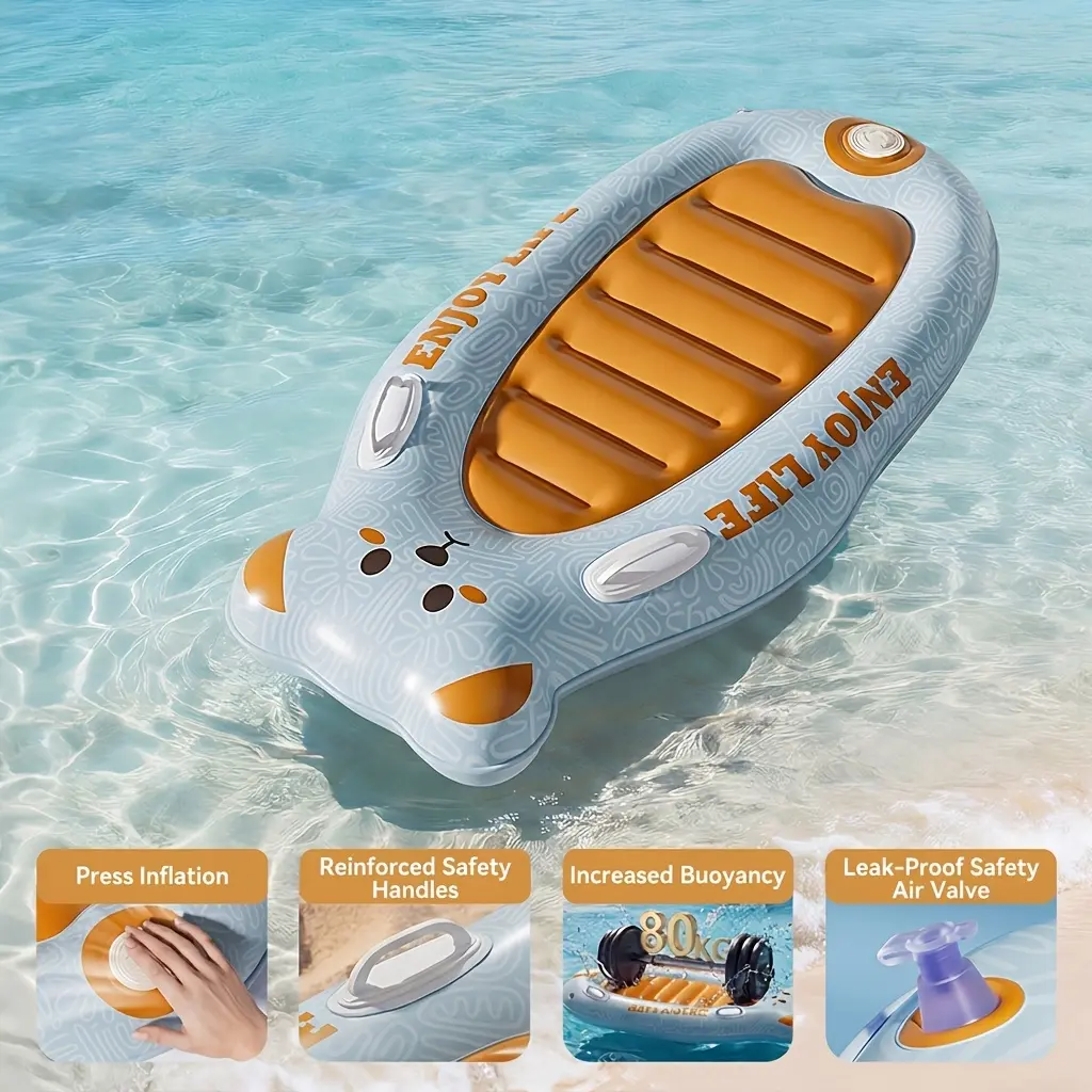 1pc New Surfboard, Double Handle Design Is More Stable, Outdoor Beach Play, Seaside Entertainment Party, Easy to Carry, Easy to Store