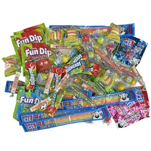 Sour Candy Variety Sampler Pack V2 | Lemonhead, efrutti, Icee, Fun Dip, Smarties and Airheads, 70 Total