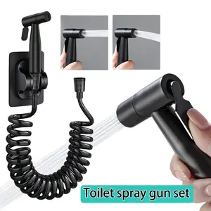 Portable Toilet Bidet Faucet Shower Head Set, Portable Bidets, Stainless Steel Handheld Bidet Sprayer For Toilet Sprayer Kit, Bathroom Cleaning Accessories