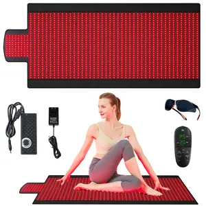 Vortro Red Light Therapy Mat for Body, 72.8"x 33" Red and Infrared Light Therapy Blanket with 660nm & 850nm Dual Wavelengths, 1370 LEDs Infrared Light Therapy for Full Body Pain Relief, Improved Sleep
