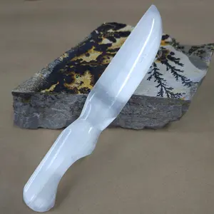 20 cm Polished Selenite Athame