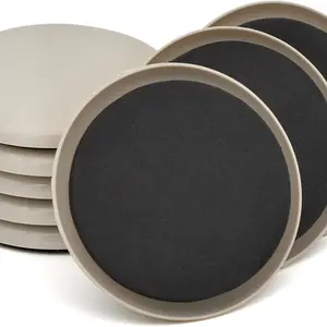 Furniture Sliders 8 Pcs 3 1/2' Furniture Sliders Pads Hardwood Floors Chair Legs Floors Protectors Reusable Round Glides Glider
