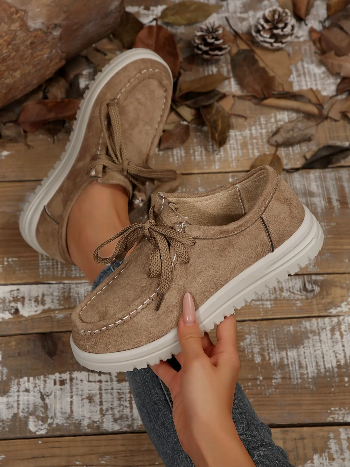 Women's Fashion Slip-On Loafers, Casual Lightweight Flat Shoes, Comfortable Minimalist Workwear, All-Season Plain Design, Slip On Flats, Slip On Style, Everyday Wear Footwear, Daily Wear Shoes