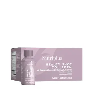 Nutriplus Beauty Shot Collagen with Type I & III Collagen Hyaluronic Acid Vitamins C E B5 B6 & Biotin for Healthier Skin 1.69 fl oz