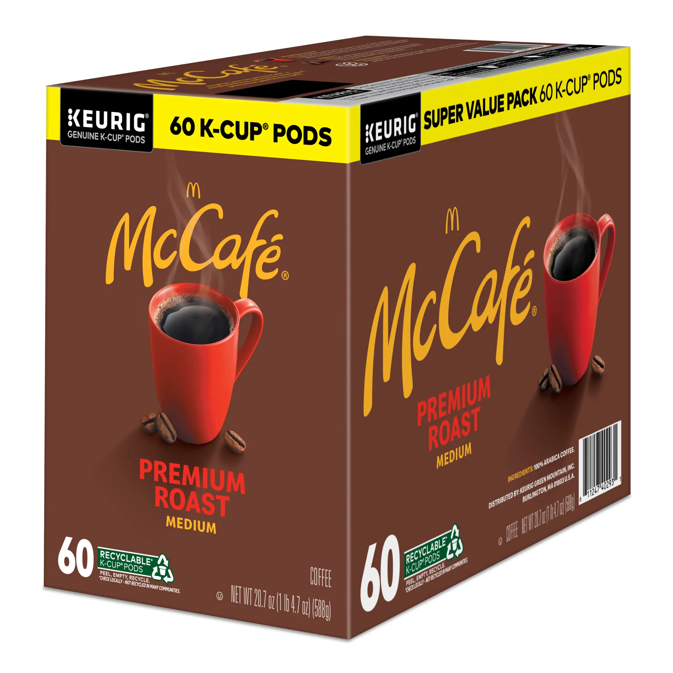 McCafe, Premium Medium Roast K-Cup Coffee Pods, 60 Count