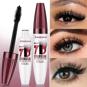 7D Waterproof Mascara - 24H Long Lasting Volume & Curl, Smudge-Proof Lift for Natural False Lash Look