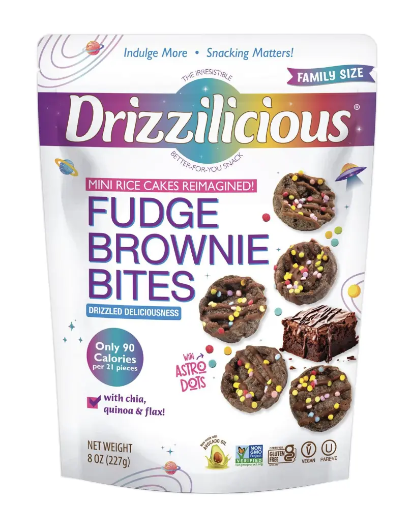 Drizzilicious Fudge Brownie Mini Rice Cakes, 8 oz.