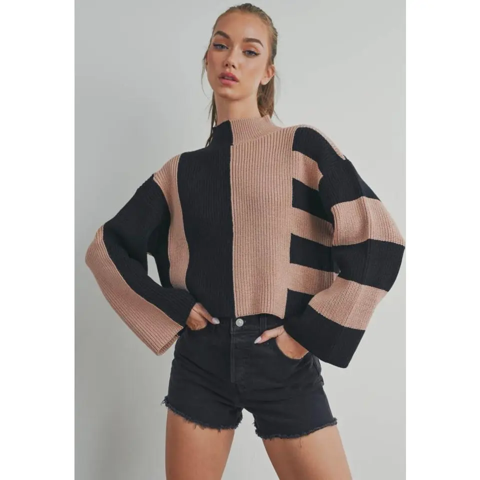 Mock Turtleneck Sweater