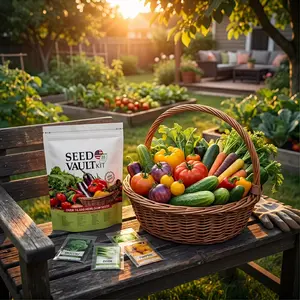 【90% Germination Rate】35 Variety Heirloom Vegetable Seed Kit - 16,000+ Non-GMO Seeds, Easy to Grow for Beginners, Individual Packets, Perfect Starter Garden Set mix