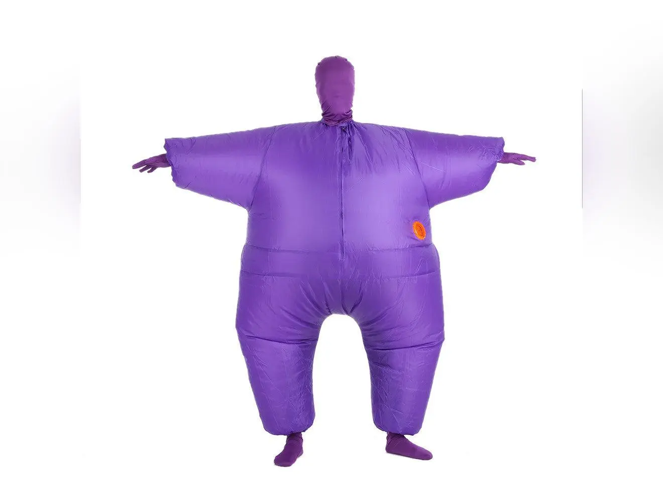 Funny Adult Size Inflatable Full Body Costume Suit Air Fan Operated Blow Up Fancy Dress Halloween Sports Party Fat Inflatable Jumpsuit Costume