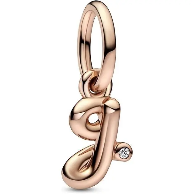 Pandora Letter G Script Alphabet Dangle Charm 782535C01