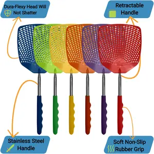 Bug & Fly Swatter – Retractable Extra Long Extendable Handle 6 Pack Fly Swatters – Indoor/Outdoor – Pest Control flyswatter
