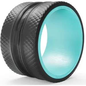 FitBeast Back Roller - Deep Tissue Massage Wheel, Yoga Wheel & Back Stretcher for Pain Relief (12'')