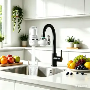 AQUPUVIR 320-Gallon Household Faucet Filter, Tap Water Purifier, Drinking Water Dispenser, Water Filter—Removes Chlorine, Fluoride, Heavy Metals, And Hardness. Suitable For Homes, Shopping Malls, And Hotels. timesaver Perfect As A Holiday Gift. outdoorfun