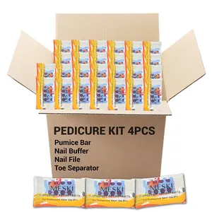 Complete Pedicure Kit – 4 Premium Tools for Smooth Nails | Disposable & Hygienic | Nail Care Set for Home & Salon Use | Perfect for Self-Care