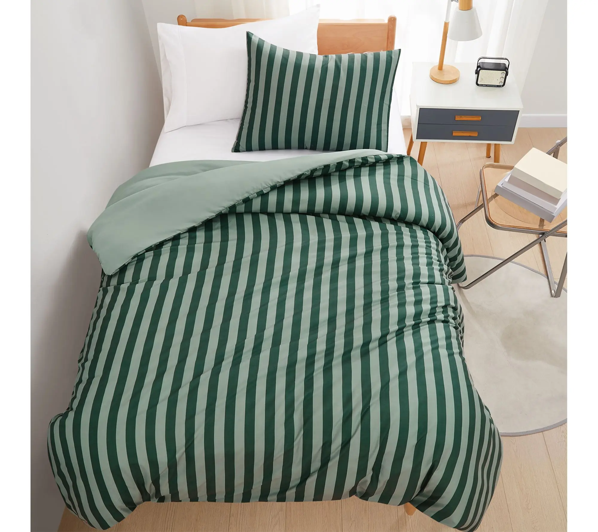 Truly Soft Weston Stripe 2-Piece Twin XL Comforter Set