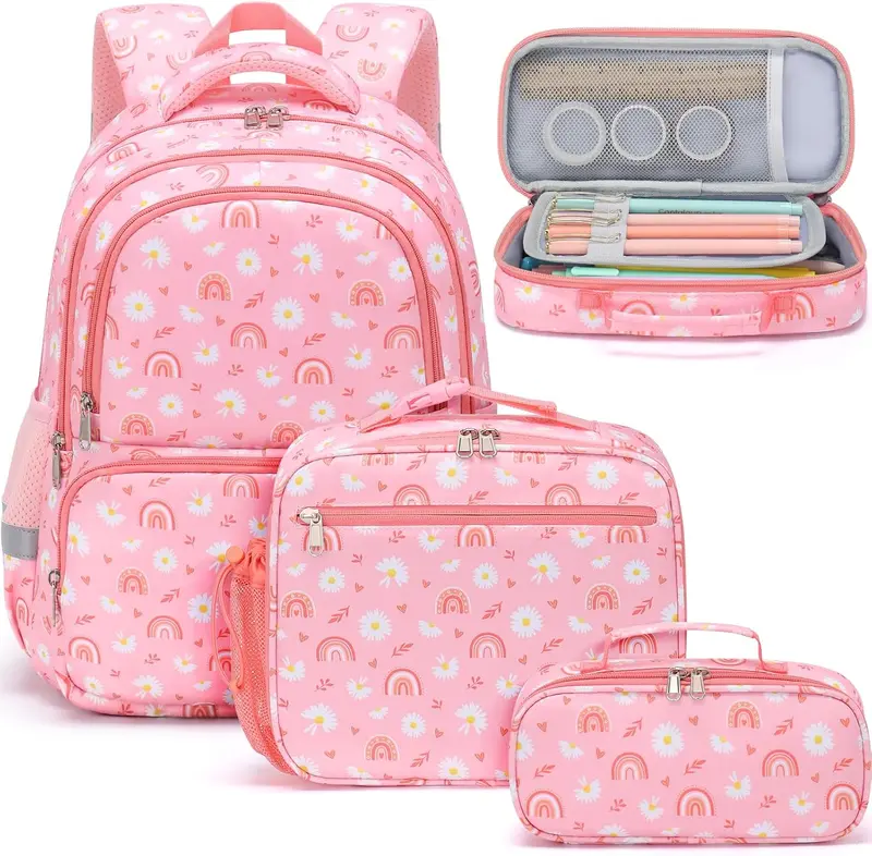 Pink Quilted Badley Mischka Backpack w/ adjustable straps Badgley Mischka Red Quilted and Studded Backpack - TikTok Shop main image 3