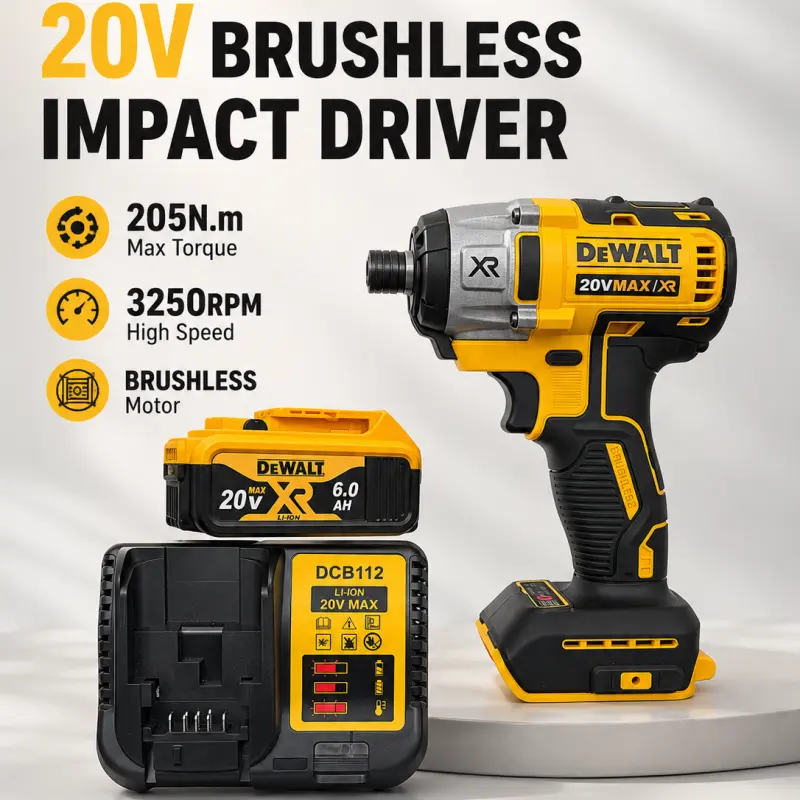 DeWalt DCF887 20V Brushless Impact Driver 205N.m 3250RPM 1/4" Cordless Electric Screwdriver Impact Drill With LED Light Compatible