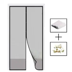 Door Curtain - Magnetic Anti-Mosquito Door Curtain, Non Perforated Design for Bedroom Shading, Ideal for Summer Use Home Modern