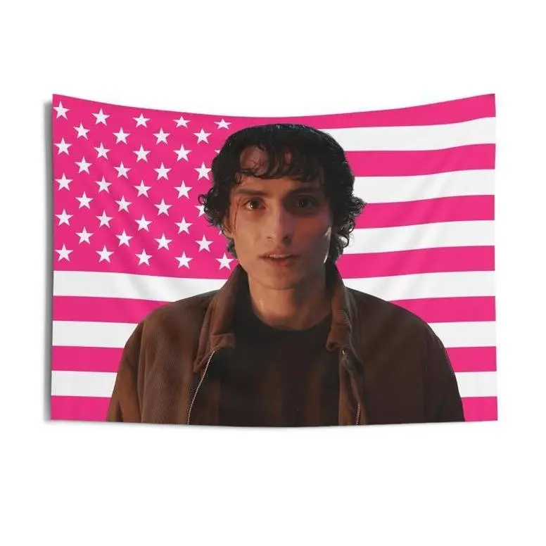 Stranger Things Season 5 El American Flag Hanging Tapestry, Lightweight Home Wall Decor for Indoor Room Use