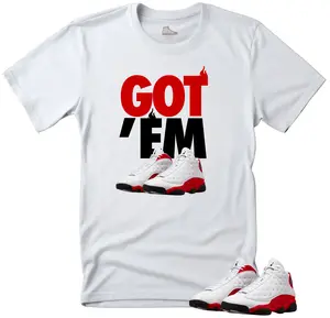 Jordan 13 Chicago Matching Shirts -GOT'EM Unisex White Match T-Shirt