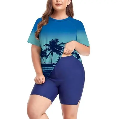 Set (Shirt & Shorts), Ombre Blue