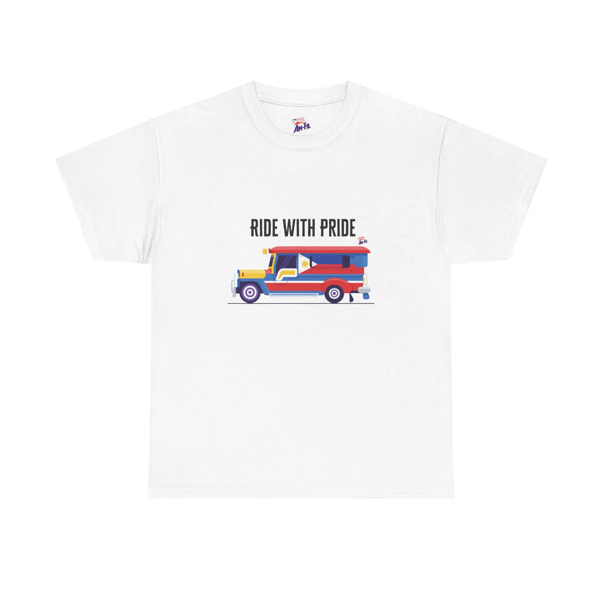 Ride With Pride Jeepney Tee – Pride Philippines Travel Shirt