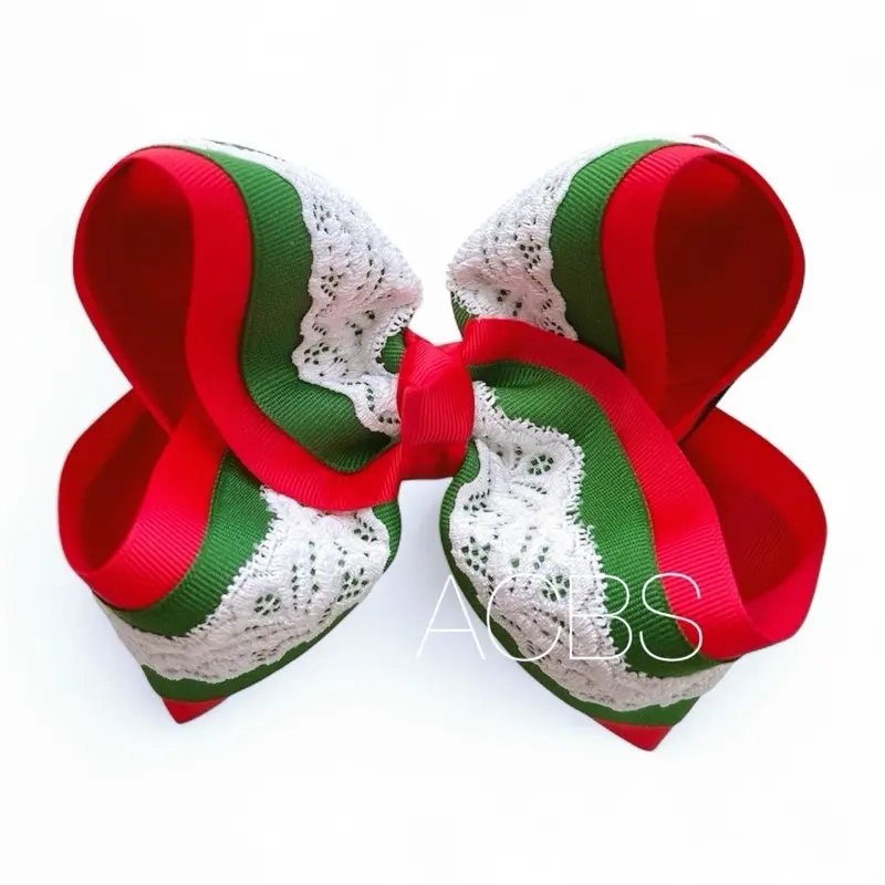 Hair Clips, Boutique Bows Christmas Bow