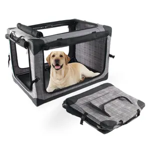 All For Paws 4 Door Folding Dog Cage Dog Crates & Kennels for Indoor and Outdoor Use Carrier