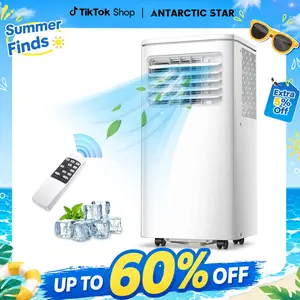 Antarctic Star 8,000/10,000 BTU (ASHRAE) Portable Air Conditioners Cool Up to 200/250 Sq.Ft, 4 Modes Portable AC Unit with Remote Control/LED Display/24Hrs Timer/Installation Kits for Bedroom/Home/Office/Dorms