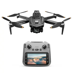 5G GPS Drone with 4.5in screen controller optical flow visual hover one click fly obstacle avoidance increased stability and easy control apply for beginner Brushless Motor Quadcopter Remote