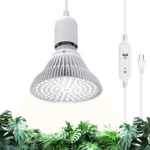 Bstrip LED Grow Light Bulb with Timer, Full Spectrum Plant Light for Indoor Plants