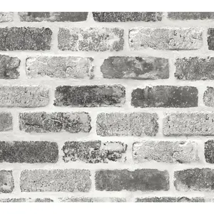 NextWall Washed Faux Brick Peel and Stick Wallpaper Roll