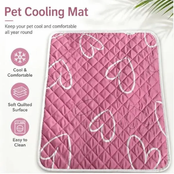 Cooling Pet Bed - Breathable, Sweat-Absorbing Dog & Cat Bed for All Year Round Use, Indoor or Outdoor Patios, Large Size, Machine Washable